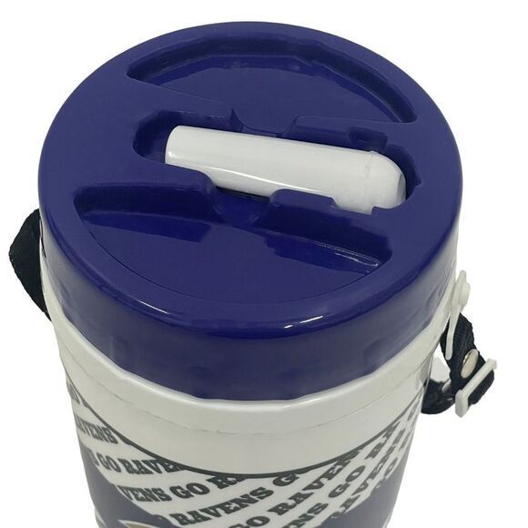 NFL Baltimore Ravens Plastic Thermos with Strap, 1 Liter - Picture 4 of 8